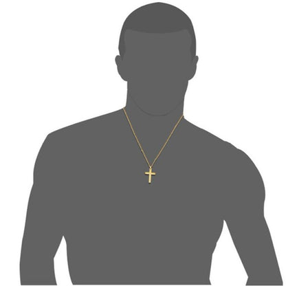 1 Pc Simple Cross Necklace Pendant Christian Jesus Metal Polished Unisex Fashion Prayer Choker Chain Unisex Fashion Jewelry